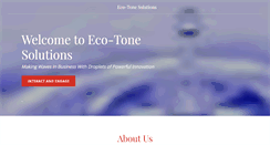 Desktop Screenshot of eco-tone.com