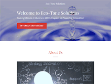Tablet Screenshot of eco-tone.com